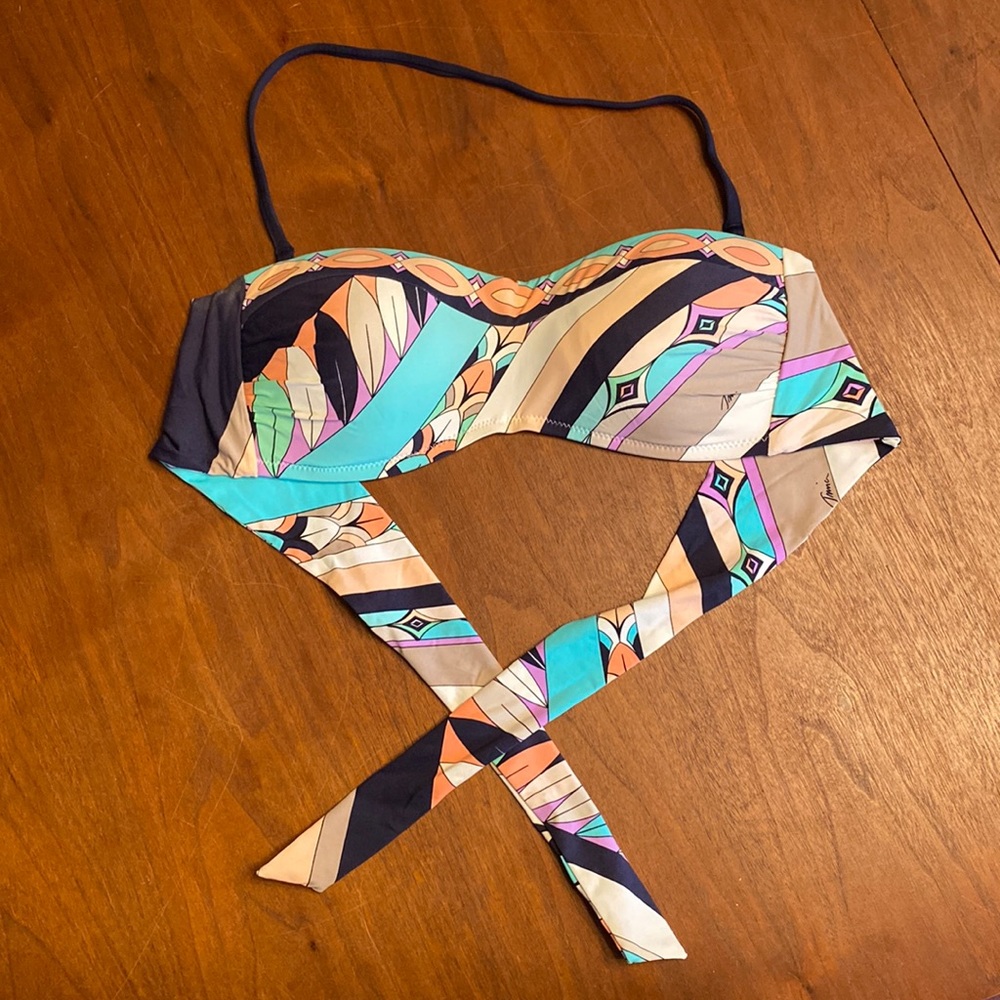Trina Turk Tie Bandeau Bikini Top